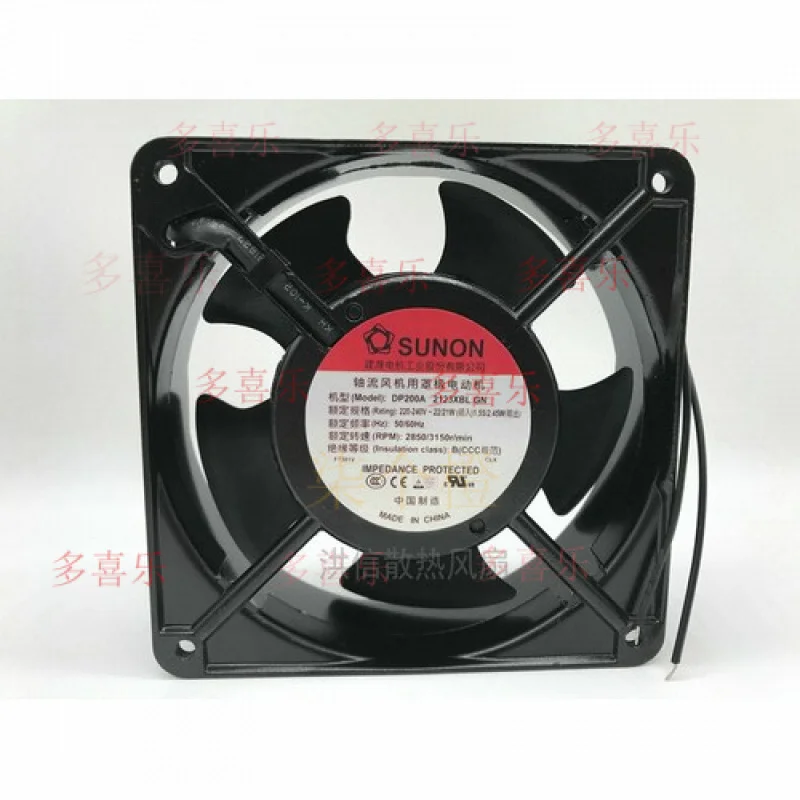 ZMZM     1 PCS  for SUNON Fan DP200A 2123XBL.GN AC 220/240V 120*120*38MM 2 WIRE cooling fan