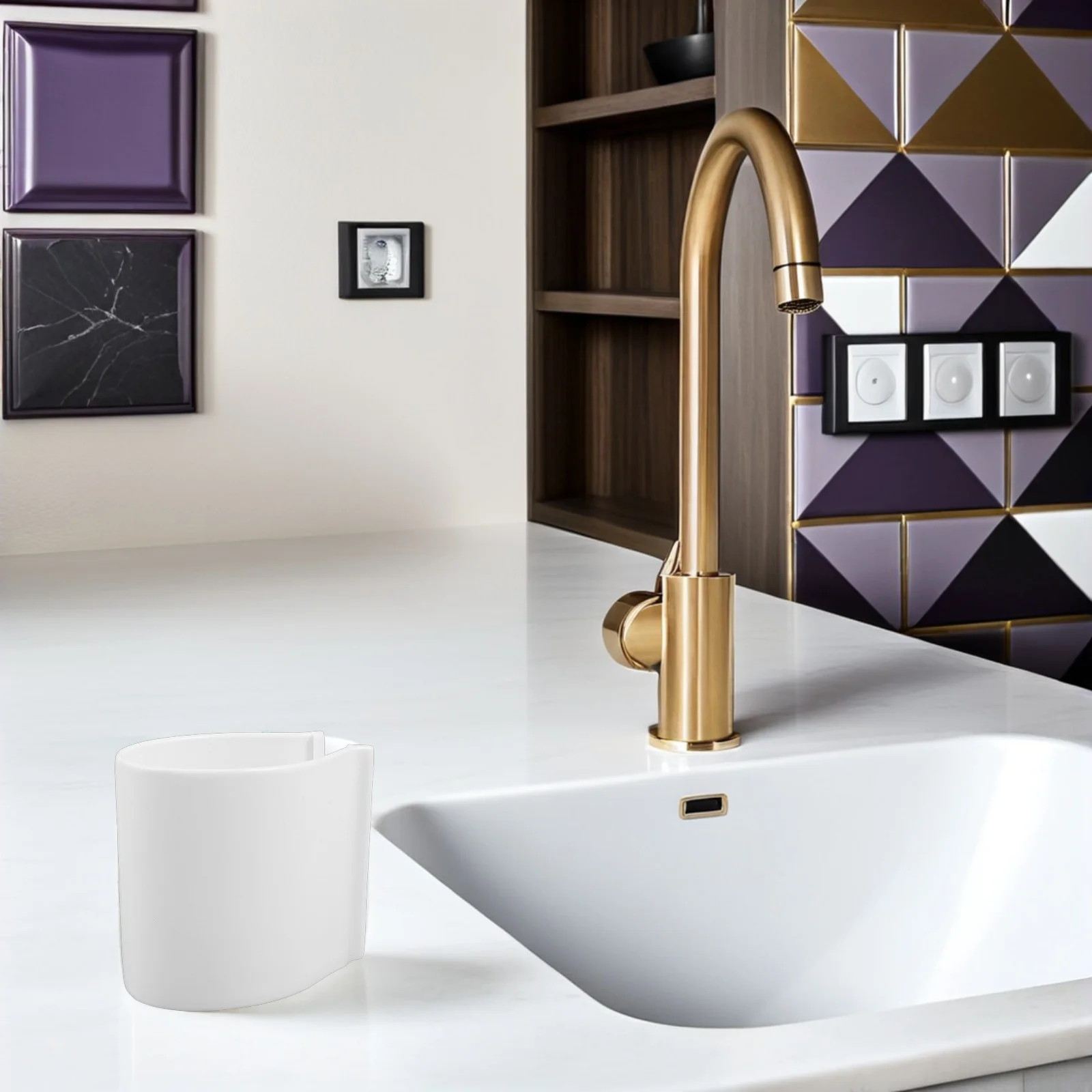 

Ceramic Spoon Storage Bucket Elegant Kitchen Utensil Organizer for Home Restaurant Cutlery Holder Tableware Container Spoon Rack