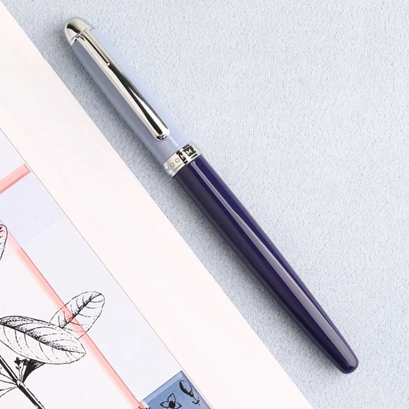 Majohynouth光沢のある色の万年筆金属製のef 0.38/f 0.5mmペン先大人の学生書道文房具のための練習ペン