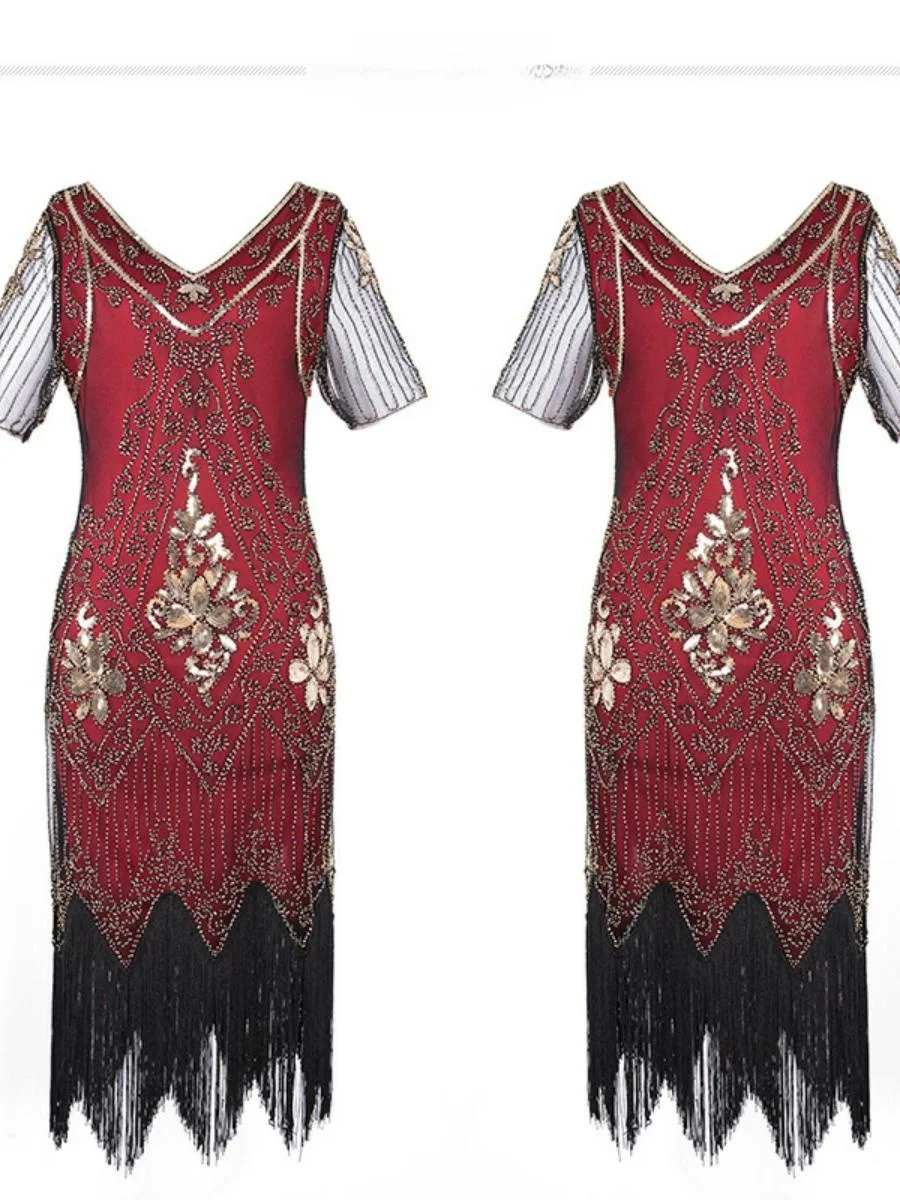 High-End Sequin Dr Performance Costume Vintage Sequin Gown ort Sve mid Waist ort Skirt Vintage Par Dr