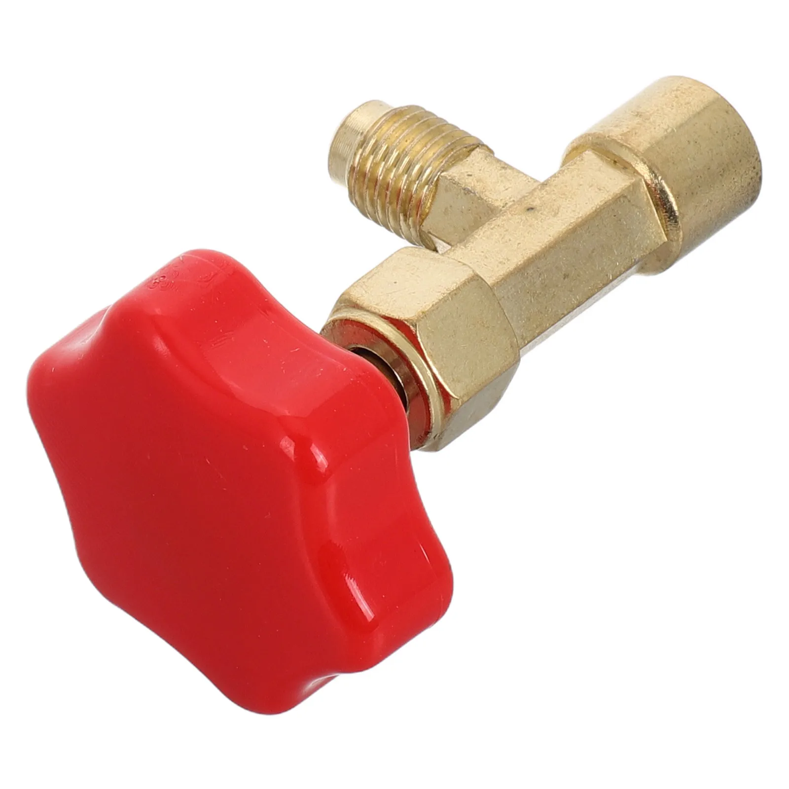 

Car Refrigerant Adapter Brass Valve Opener Tool For Ac Air Conditioning System Charging Corrosion Resistant Fit All