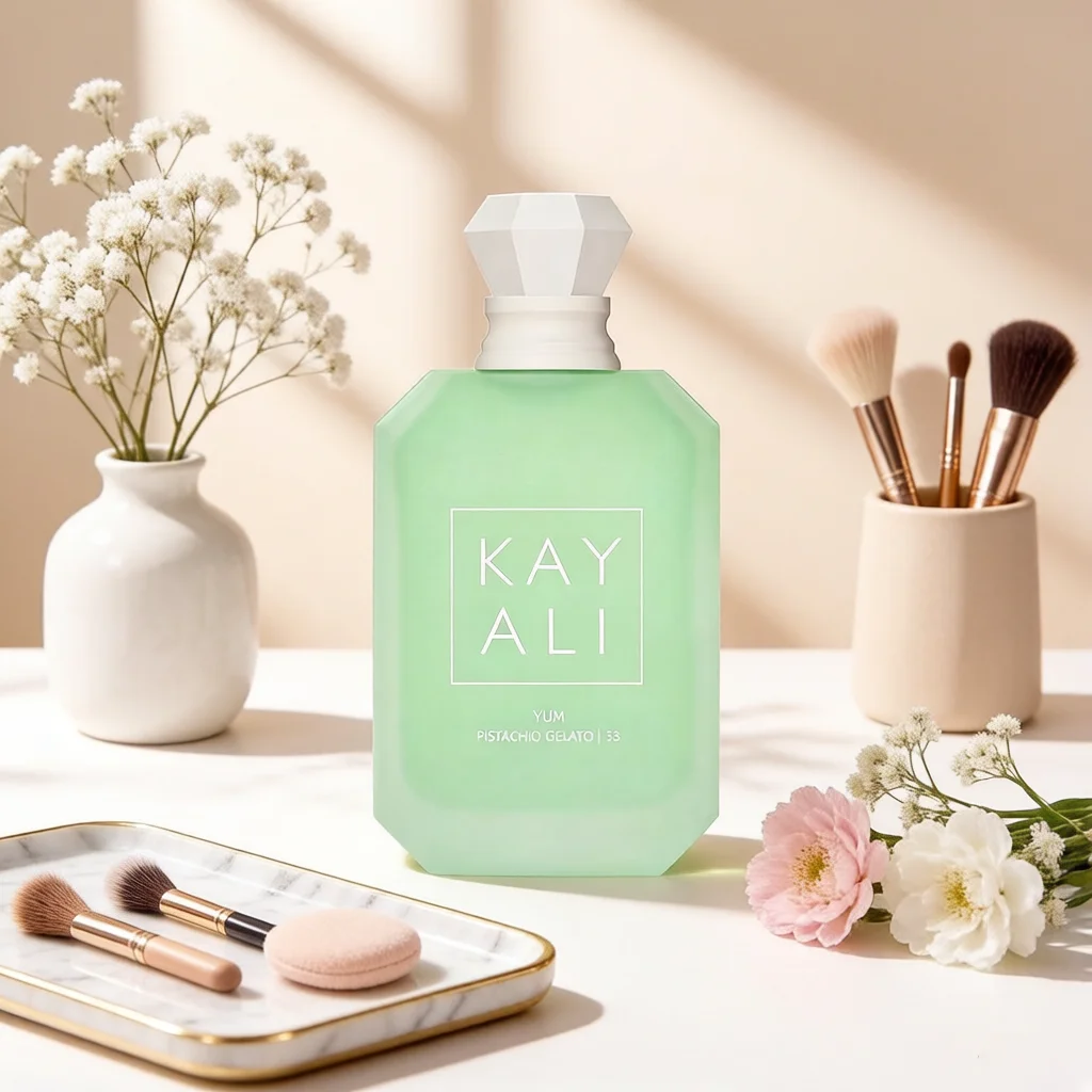 Perfume KAYALI Yum Pistachio Gelato 33 EDP, Deliciosa Fragancia Gourmand con Pistacho, Avellana y Ron, Aroma de Lujo de Larga Duración