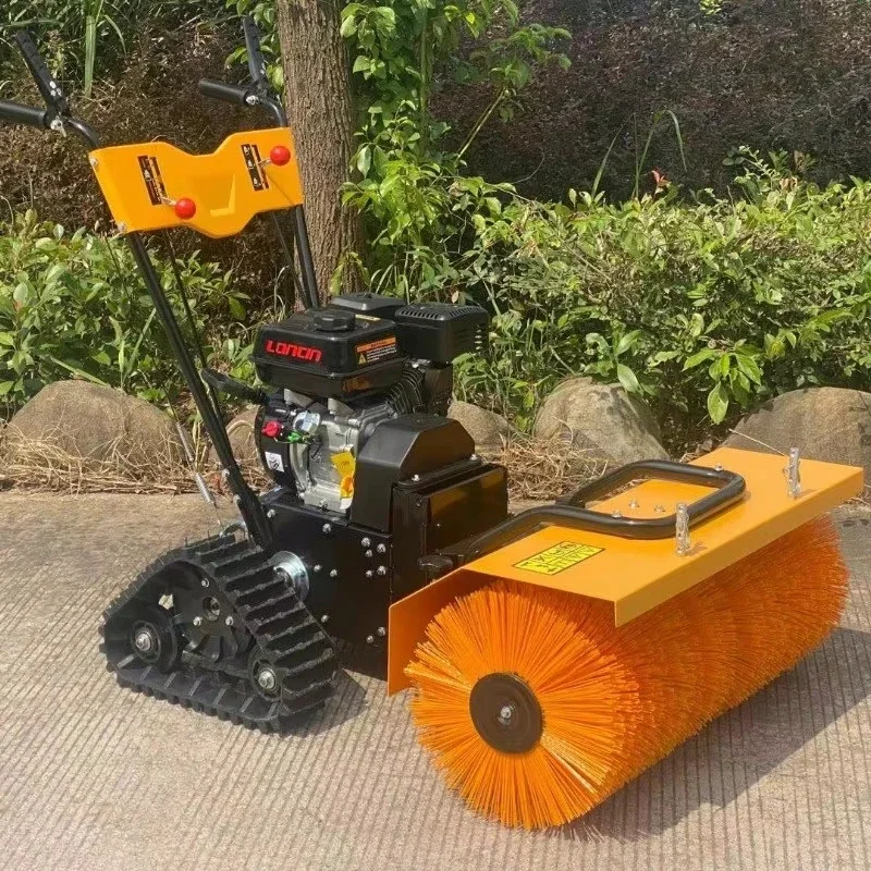 

Municipal sanitation road snow removal snow removal equipment small hand-push crawler snow removal machine