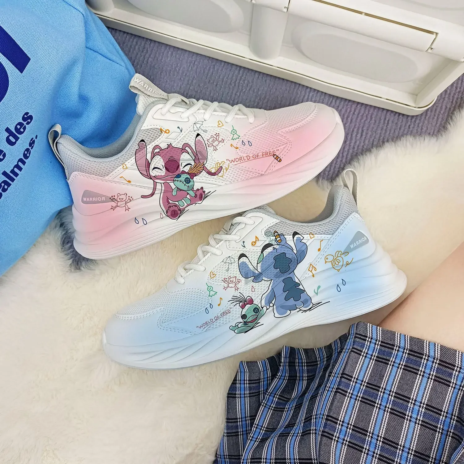 

Disney girls Stitch princess cute Casual shoes non-slip soft bottom sports shoes for girlfriend gift