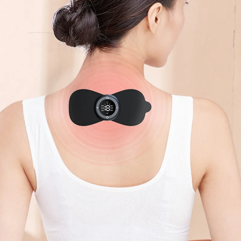 Heating EMS Muscle Stimulator Body Massage Gel Pads Patch Stickers For Pain Relief Electric Arm Leg Neck Massager