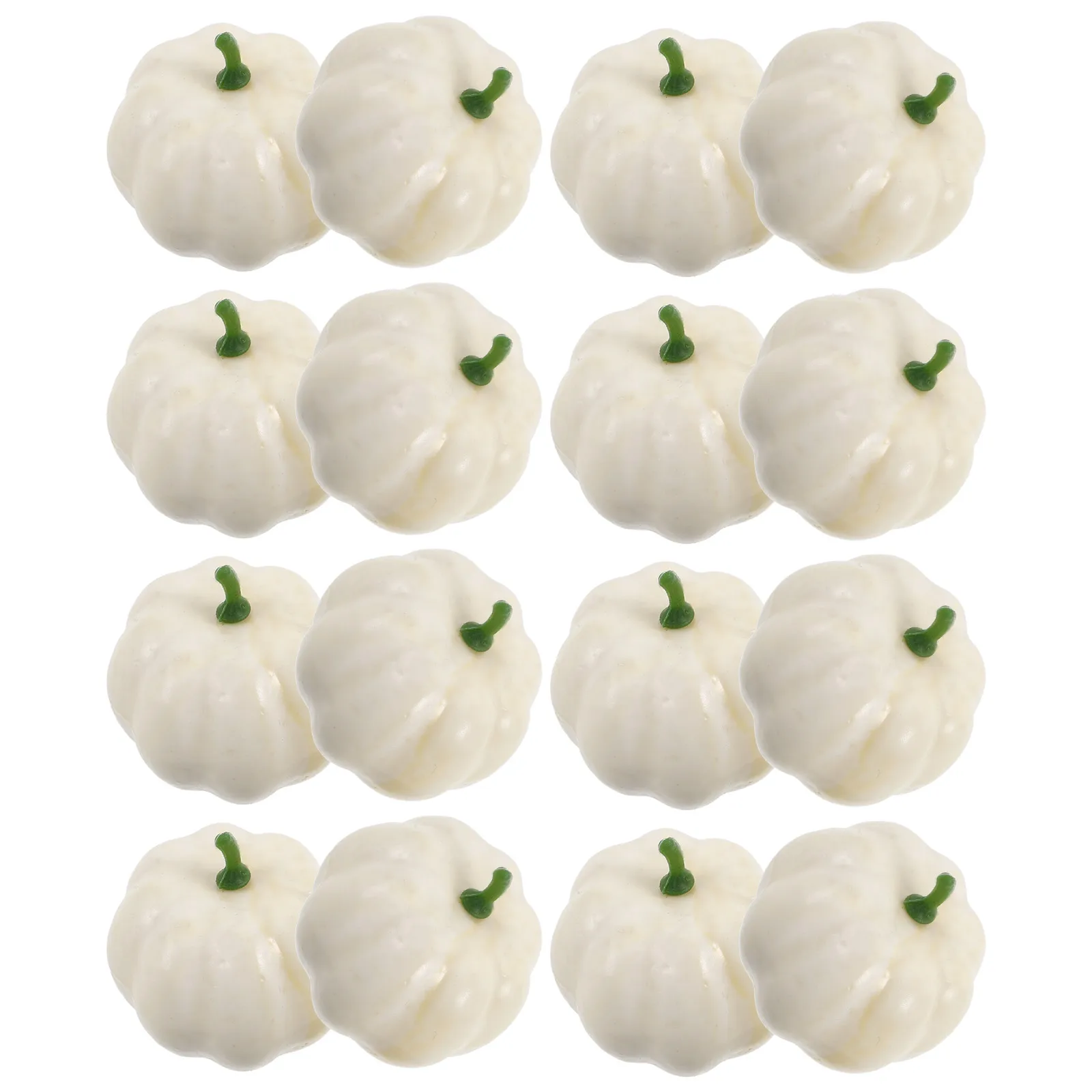 

16 Pcs Mini Foam Pumpkins Halloween Decor Artificial Simulation Pumpkin Kids Toy DIY Craft Fall Thanksgiving Decorations