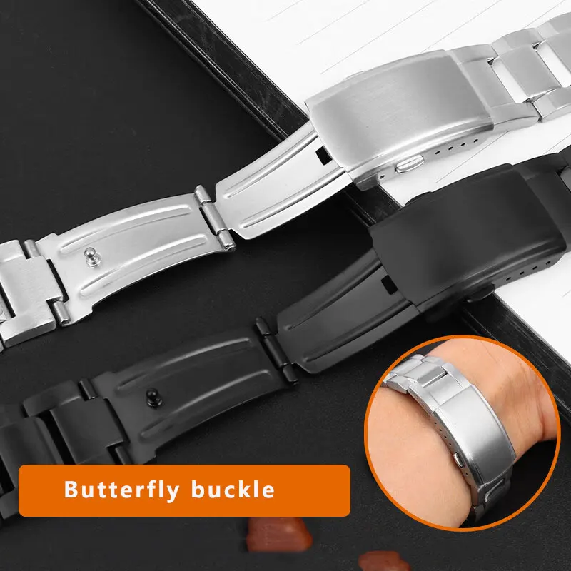 For Casio G-SHOCK GST-B100 W300 precision steel watch chain GST-410 310 S110 W130L 400G S310 S210 S120 series metal watch band