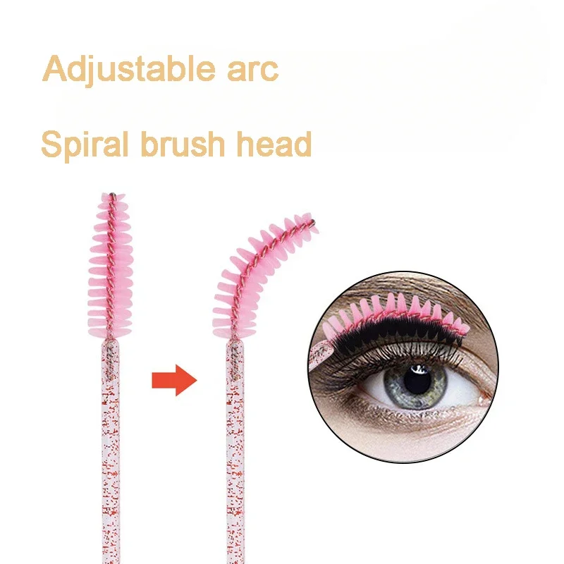 50 pz Mascara usa e getta bacchette applicatore Spoolers ciglia pennelli per ciglia pennelli per trucco pennello cosmetico strumenti per il trucco trucco