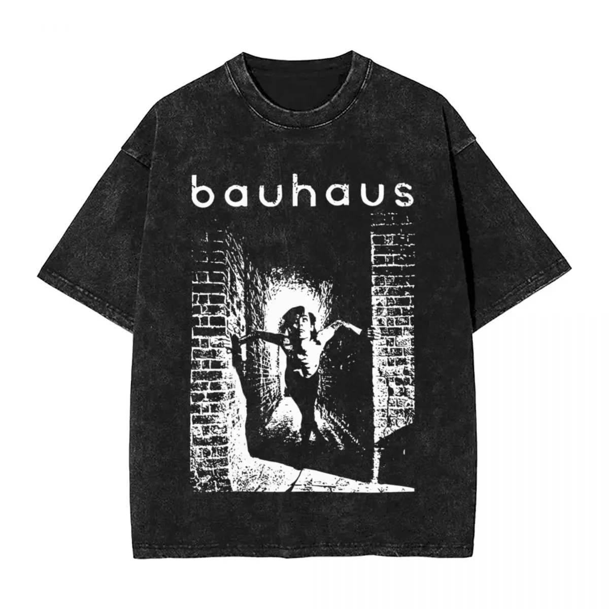 Exit The Hallway Bauhaus Washed T Shirt Streetwear Hip Hop Vintage T-Shirts Tee Shirt for Men Women 100% Cotton Oversize Summer