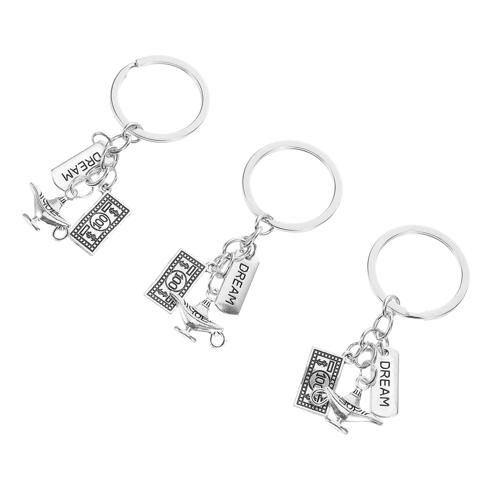 

3Pcs Vintage Keychain Pendant Charms for Women Bags Handbags Backpacks Versatile Decoration Accessory