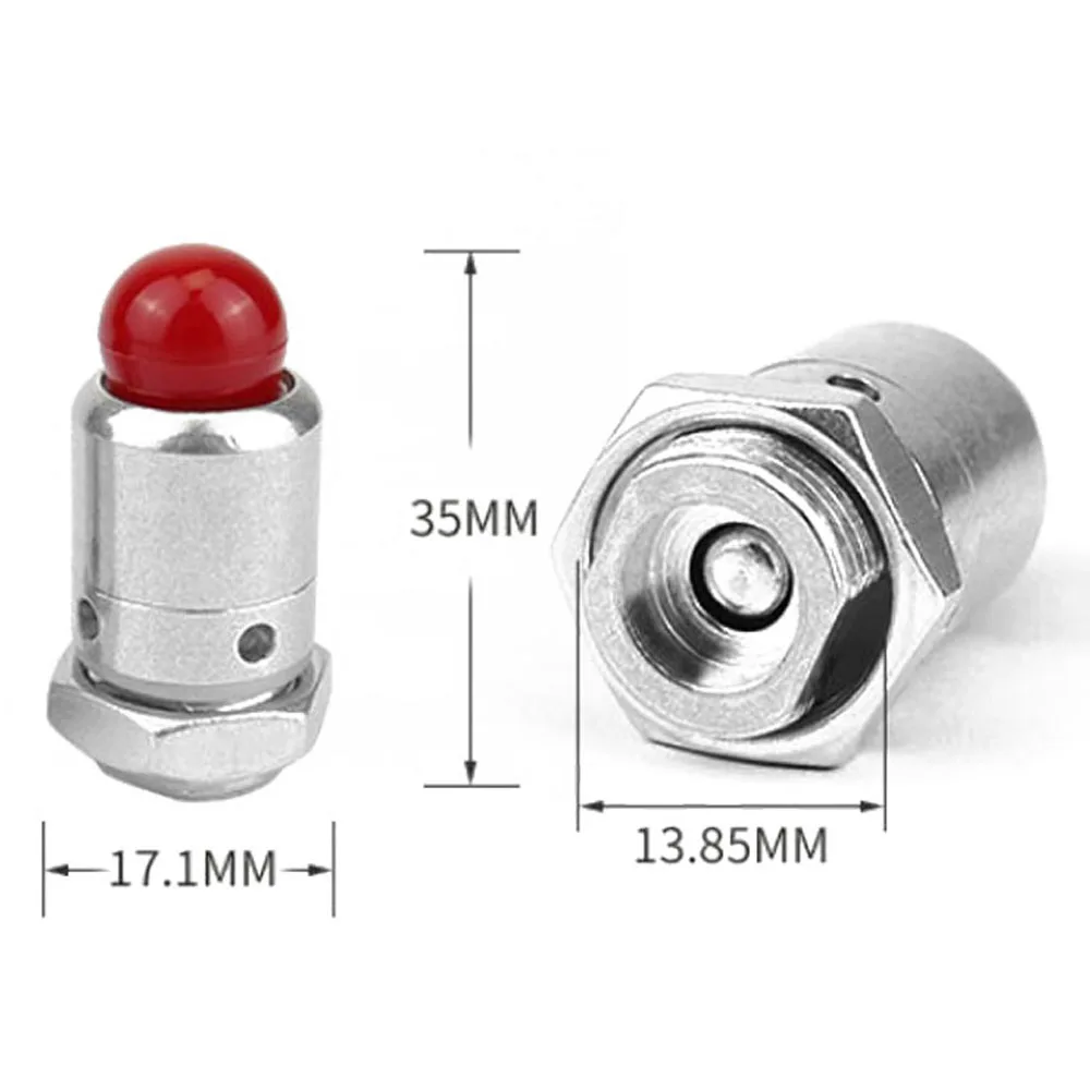 35Mm Hogedrukpan Veiligheidsventiel 3/8 Inch Food Aluminium Begrenzing Ventiel 110-160kpa Floater Veiligheidsklep Voor Snelkookpan