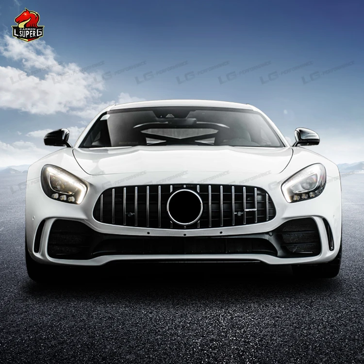 

GTR Car Front Bumper For Mercedes Benz AMG GT Upgrade To Half Carbon Fiber Material GTR Style Body Kit Front Bumper