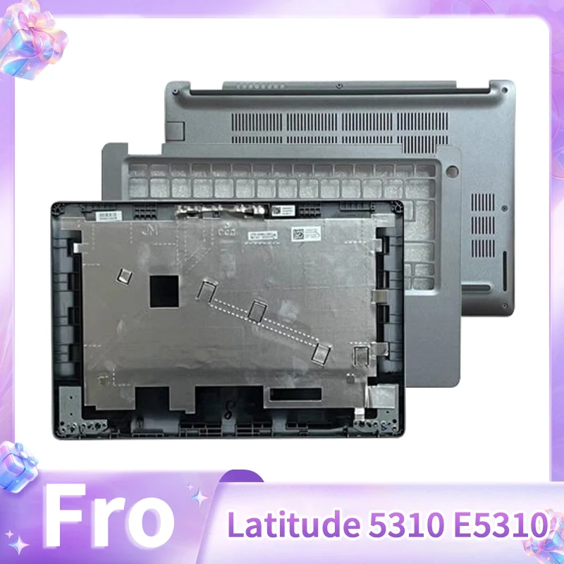 New Laptop Replace Cover For Latitude 5310 E5310 Laptop LCD Back Cover Upper Top Case Palmrest Lower Bottom Base Case Gray