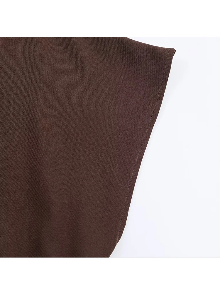 Robe asymétrique à manches longues pour femmes, décoration de boutons en métal avec ceinture, à la mode, robe de soirée élégante, nouvelle collection automne 2025