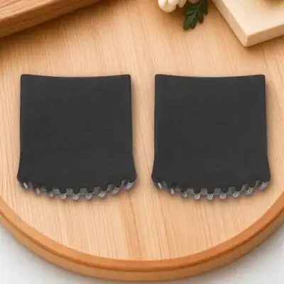 

2pcs Black Non-Slip Ladder Foot Pads Rubber Wear-Resistant Replacement Covers Ladder Accessories For Safe Use Construction Tools