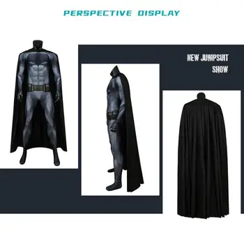 Herren Halloween Party Cosplay Batman Karneval Geburtstag Ball Kostüm Justice Dawn COS Kostüm Batman Erwachsenen Enger Umhang Geschenk 10 best sales Batman Fantasia - №2