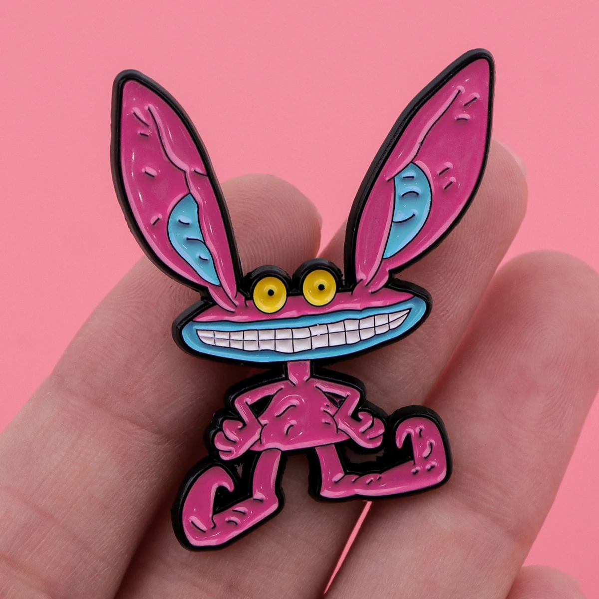 Cartoon Pink Things Enamel Pin Brooch Pines Lapel Pins Badge on Backpack Clothing Accessories Anime Jewelry Gifts for Friends