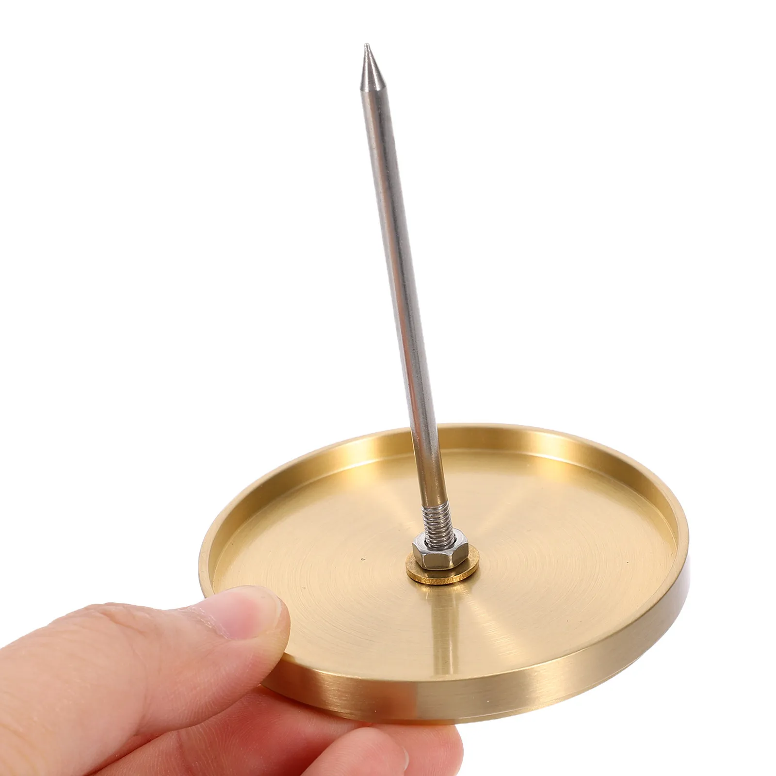 Straight Rod Receipt Holder Spike Metal Bill Organizer for Restaurant Office Receipt Storage Desk Ticket Holder Memo Fork