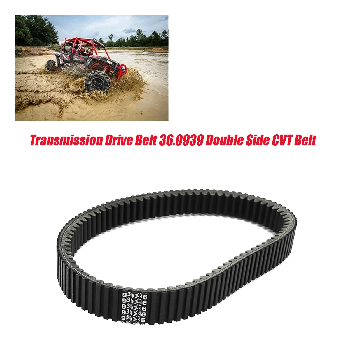 0180055000 Transmission Drive Belt 36.0X939 Double Side CVT Belt for CF Moto 500Cc CF500 CF600 CF188 ATV UTV 0180-055000