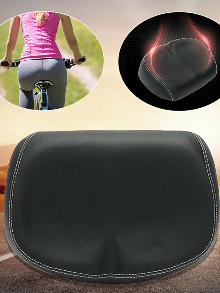 AliExpress Gmarty 〔ZYAF〕Big Ass Bike Saddle Wide Large Bike Cycling Noseless Soft Comfort Shock Absorption Seat For Mountain Bike Cycling