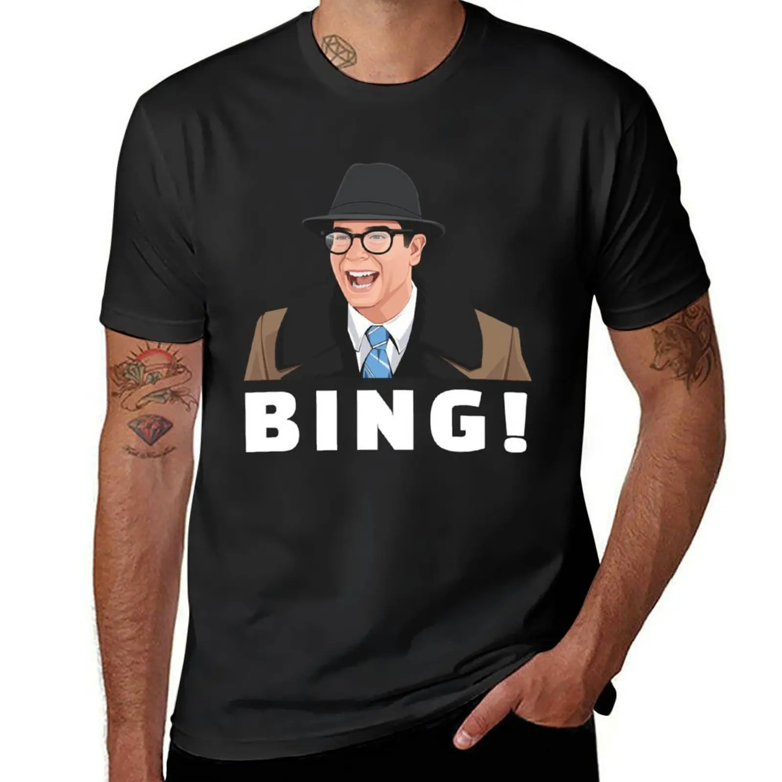 BING! Ned Ryerson T-Shirt summer top Short sleeve tee mens graphic t-shirts big and tall