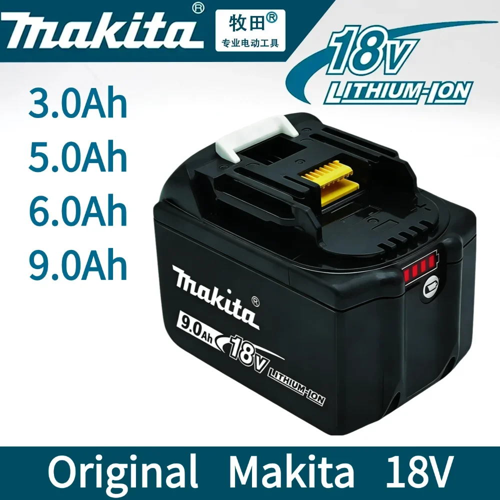 

100% original Makita 18V battery 6.0Ah 9.0AH rechargeable battery, Makita BL1840 BL1830B BL1830B power tool battery, 18V charger