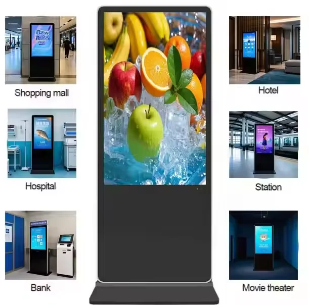 32-Zoll-Android-Touchscreen-Informationskiosk, Totem-Display, Werbespeler, LCD-Display für den Innenbereich, bodenstehend, digitale Beschilderung