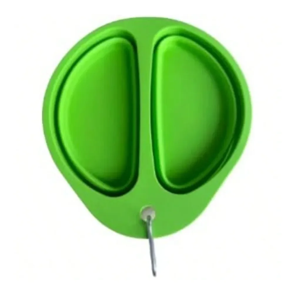 

Dog Bowl Dog SuppliesSilicone Foldable Portable Dog Bowl Green