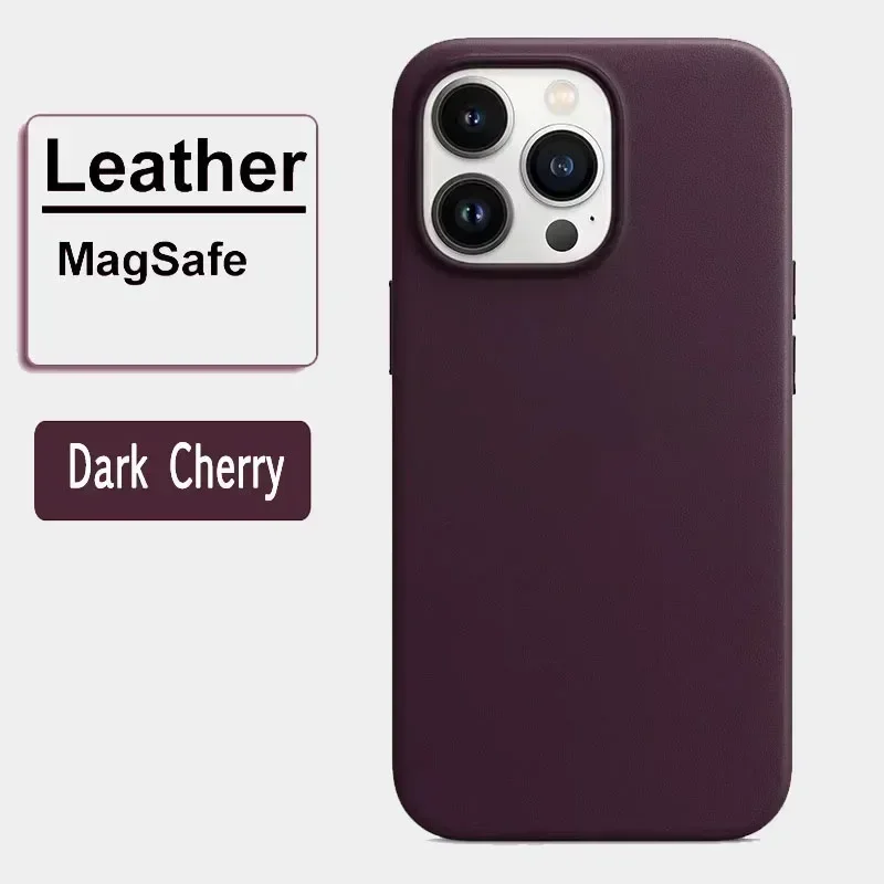 Luxuriöse Magnetische Lederhülle für Apple iPhone 17 Pro Max 16 13 12 14 15 Plus Offizielles MacSafe für Magsafe iPhone Cover Etui