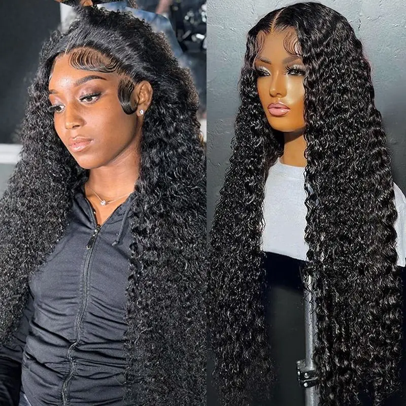 

30 Inch Deep Wave 13x4 13x6 HD Lace Front Wigs Human Hair Lace Frontal Wigs Water Curly Wave Wig Wet Wavy 4x4 Lace Closure Wig