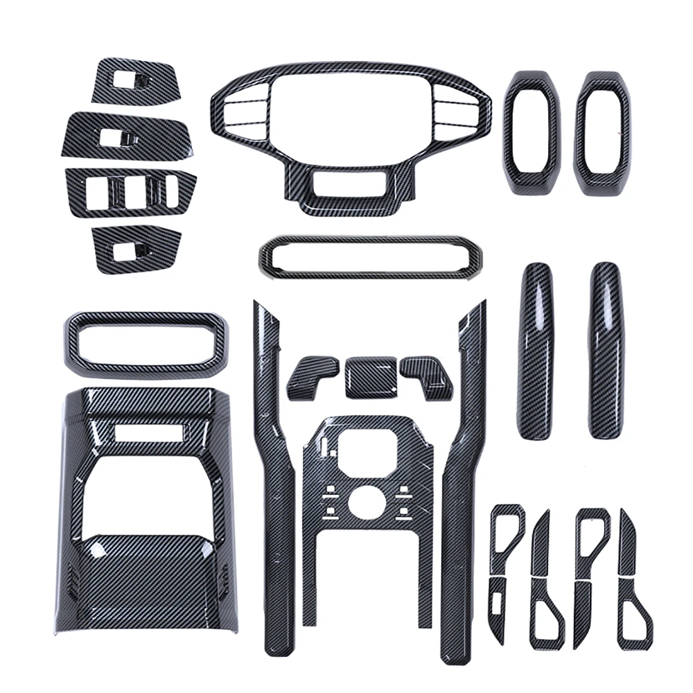 

Car Center Console Gear Shift Cover Air Outlet Steering Wheel Panel For Jetour Traveler Carbon Fiber Color Interior Accessories