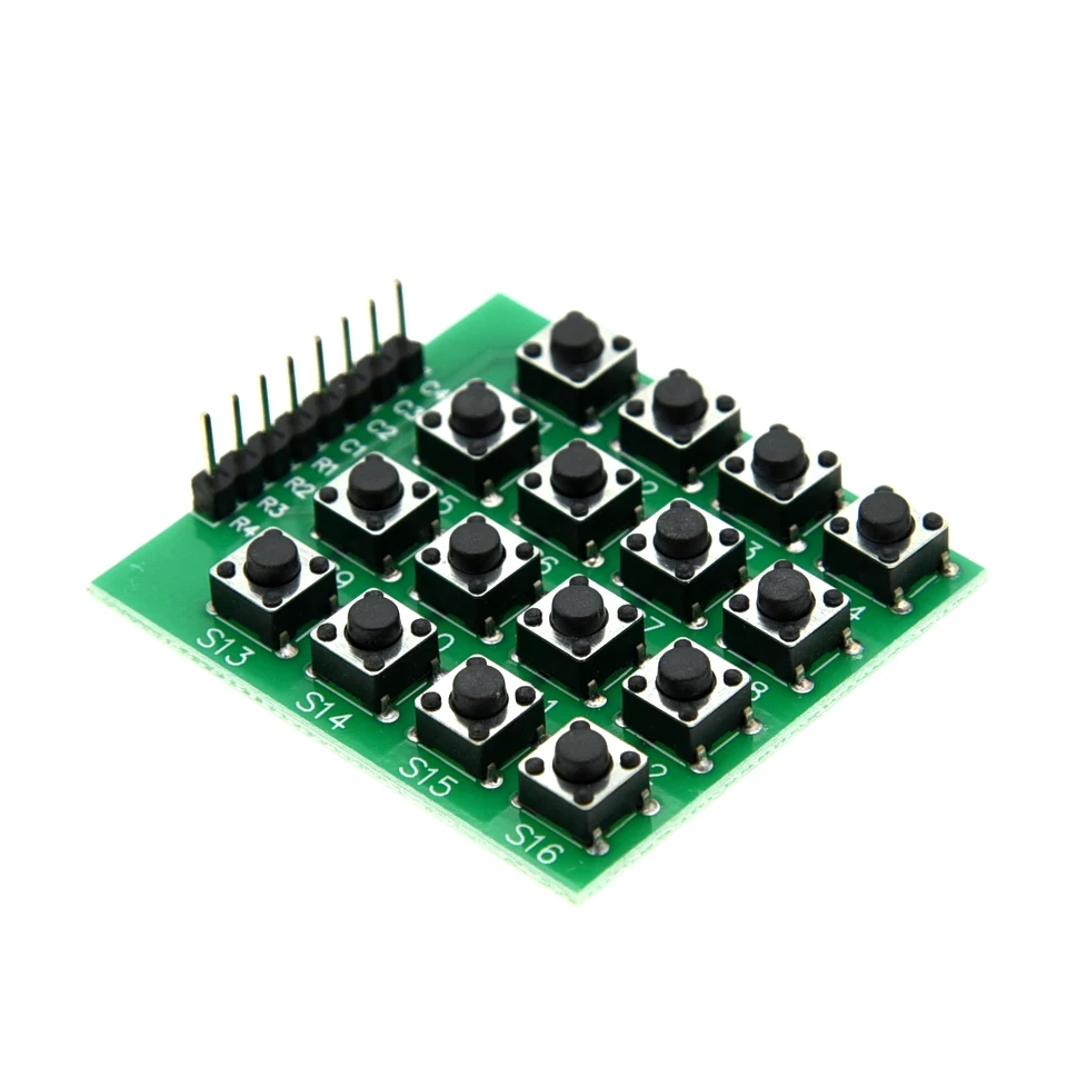 8pin 4X4 4*4 Matrix 16 Tombol Keypad Tombol Keyboard Breadboard Modul MCU untuk Arduino Diy Kit UNTUK Arduino