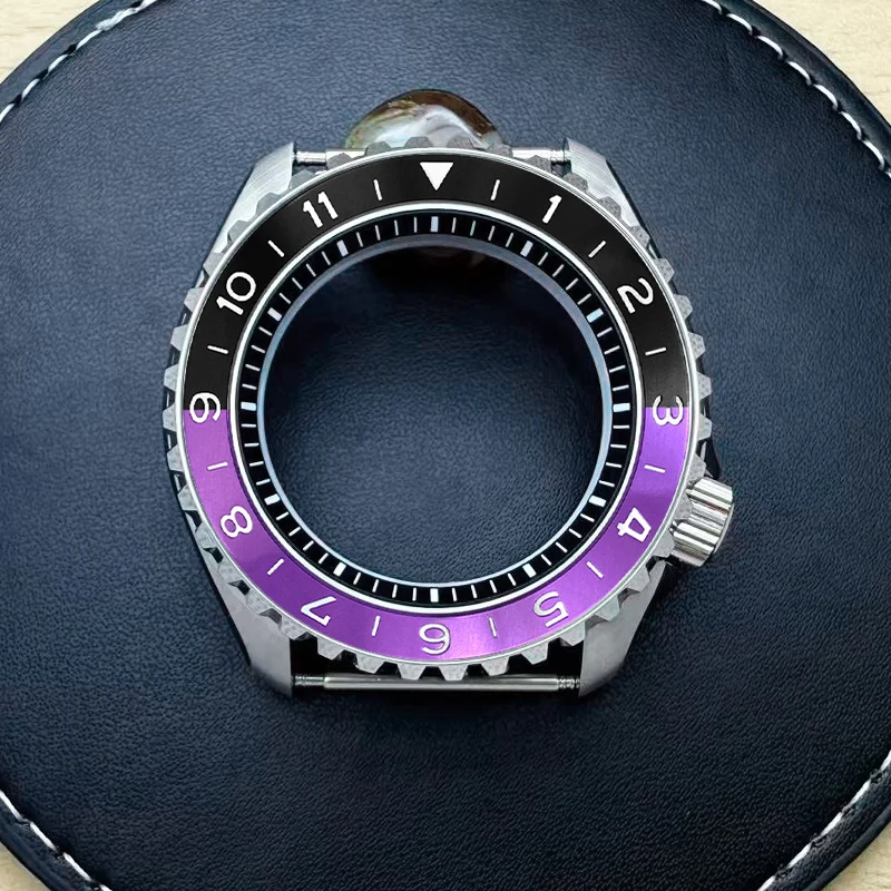 

42mm SKX007 SKX009 Bilayer Dome Sapphire Glass Case Fits NH35 NH36 4R35 7S26 Movement 28.5mm Dial With Bezel Insert Watch Cases