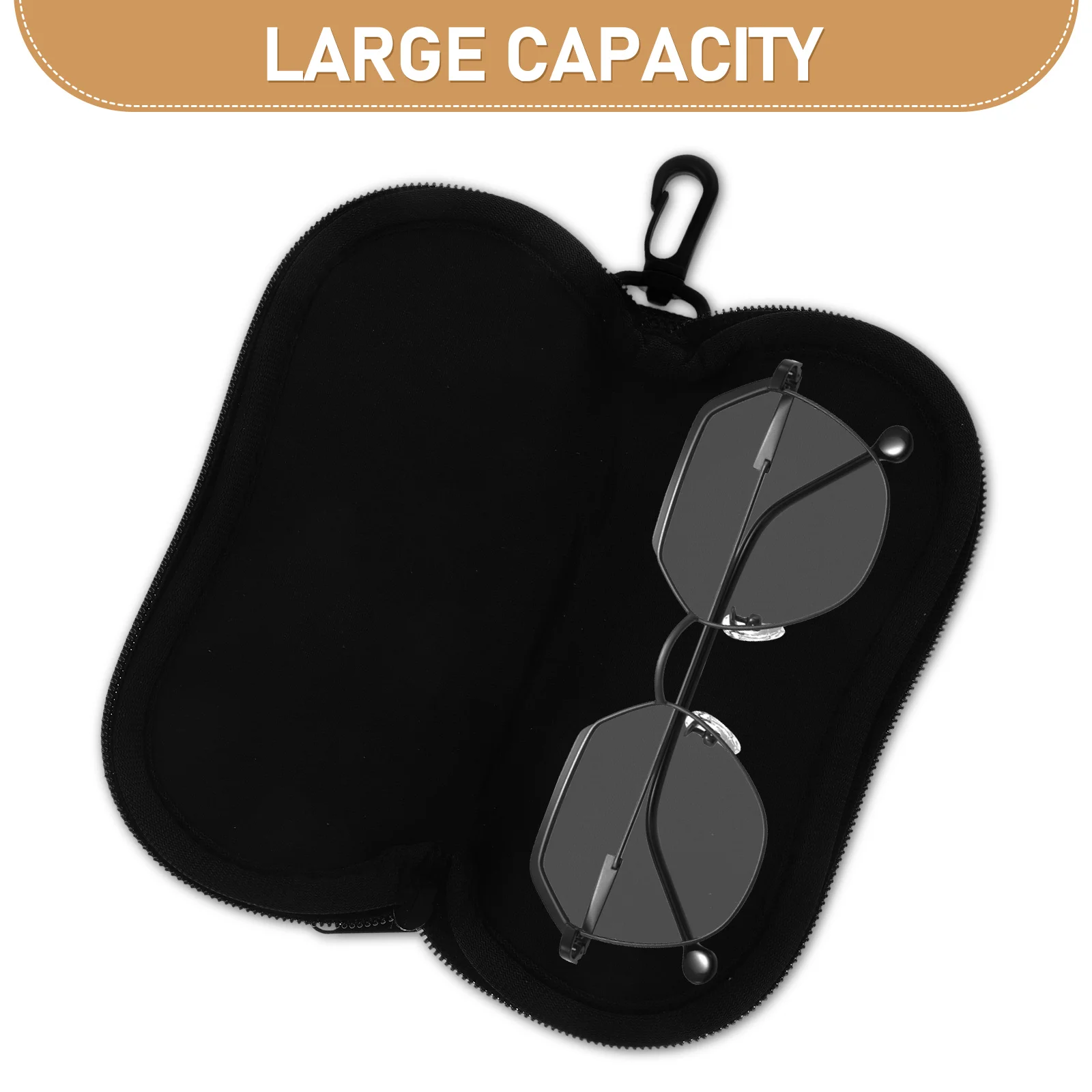 

Glasses Bag Sunglasses Women Travel Lightweight Durable Sunglasses Storage Pouch Compact Travel Daily Use