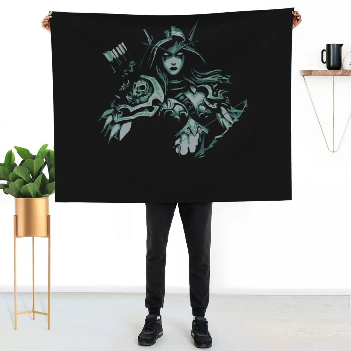 

Sylvanas Windrunner Throw Blanket Cozy Light Blanket for Travel Camping Picnic