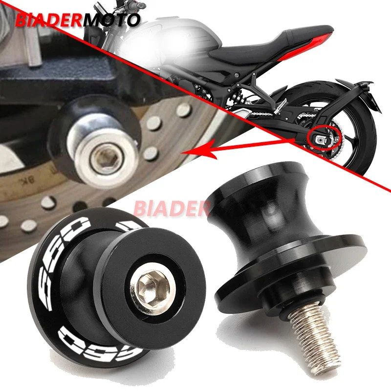 

Новинка 2023 года, 7 аксессуаров для мотоциклов, цвета, пригодные для Triumph Trident 660 Trident660, алюминиевые катушки с ЧПУ, слайдер, подставка, винт