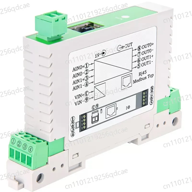

Модуль сбора аналоговых данных 4-20 мА в Modbus TCP Ethernet, преобразователь AD, плата для ввода тока и напряжения