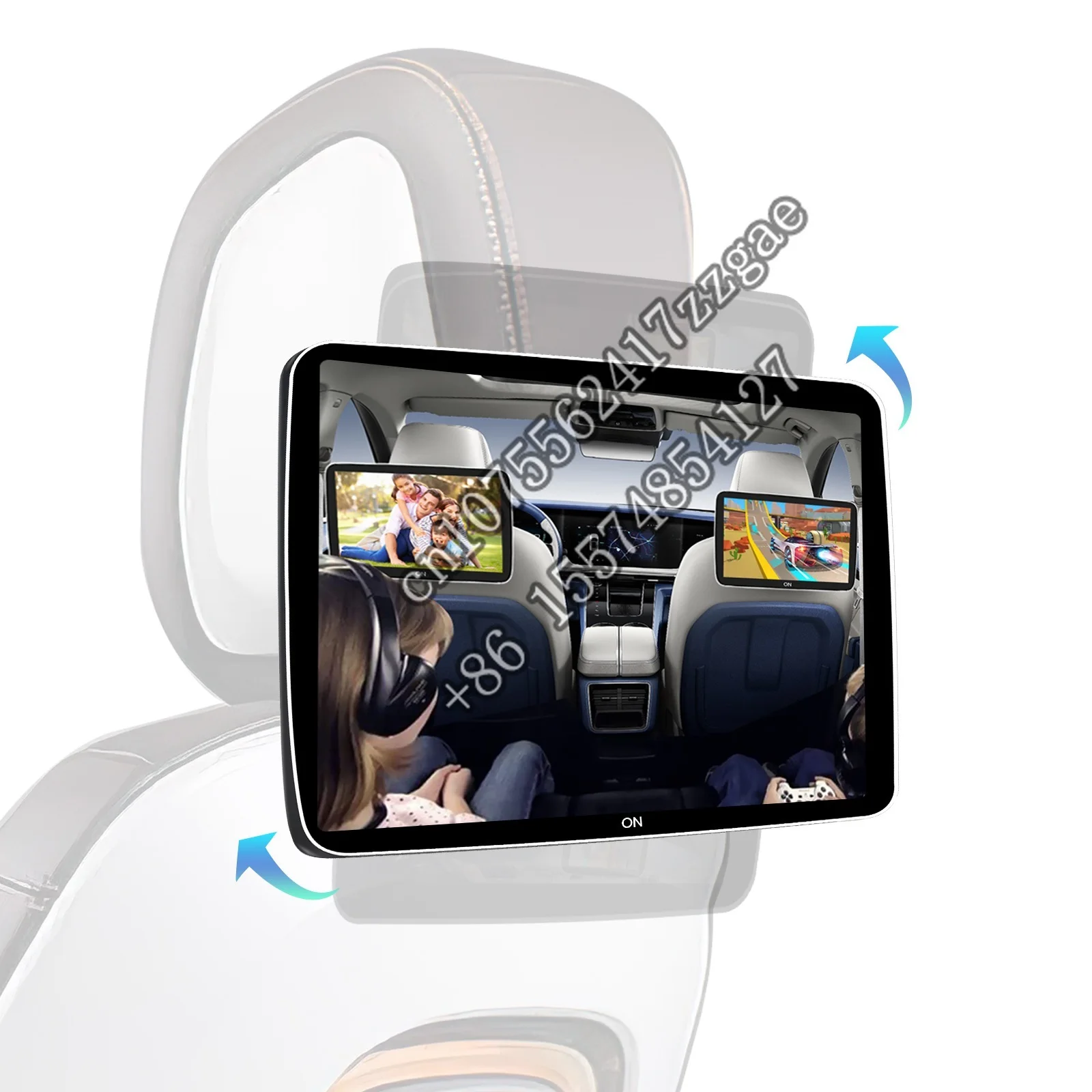 Mekede 10.5 Inch 12inch Car Headrest  Touch Screen 2160*1440 4KHD android system multimedia system auto electronics