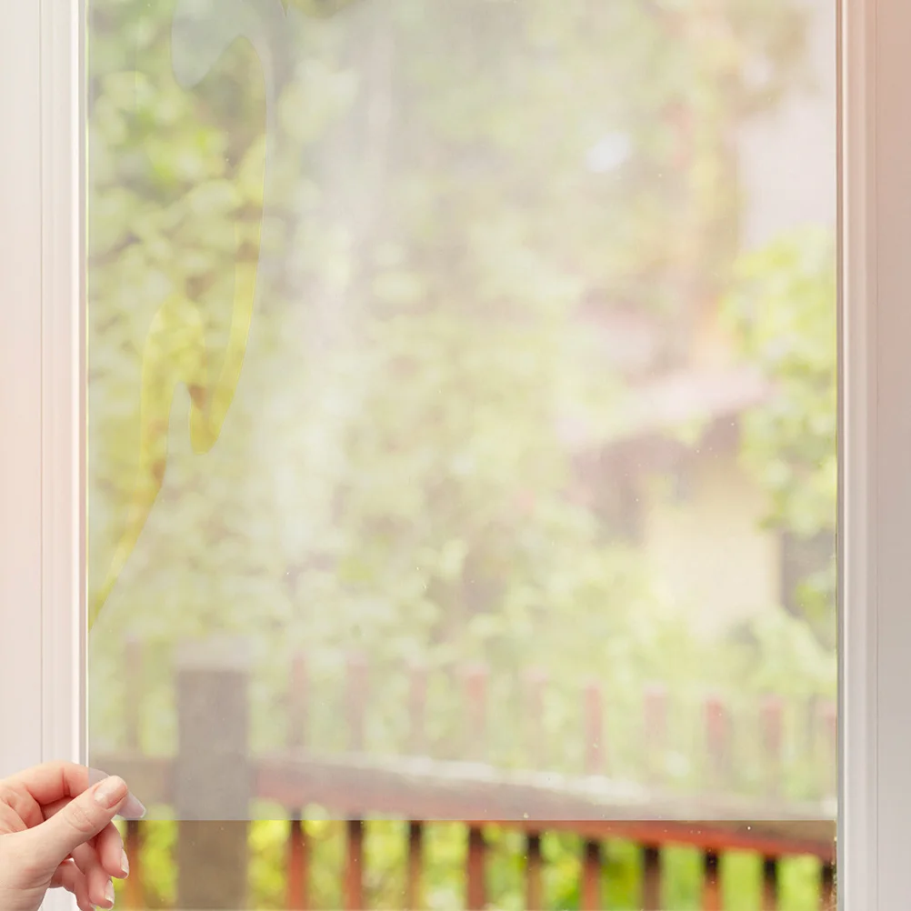 Pellicola per finestre di sicurezza da 1 foglio Design trasparente antideflagrante per porte in vetro Protezione per vetro di sicurezza per finestre Resistente agli urti