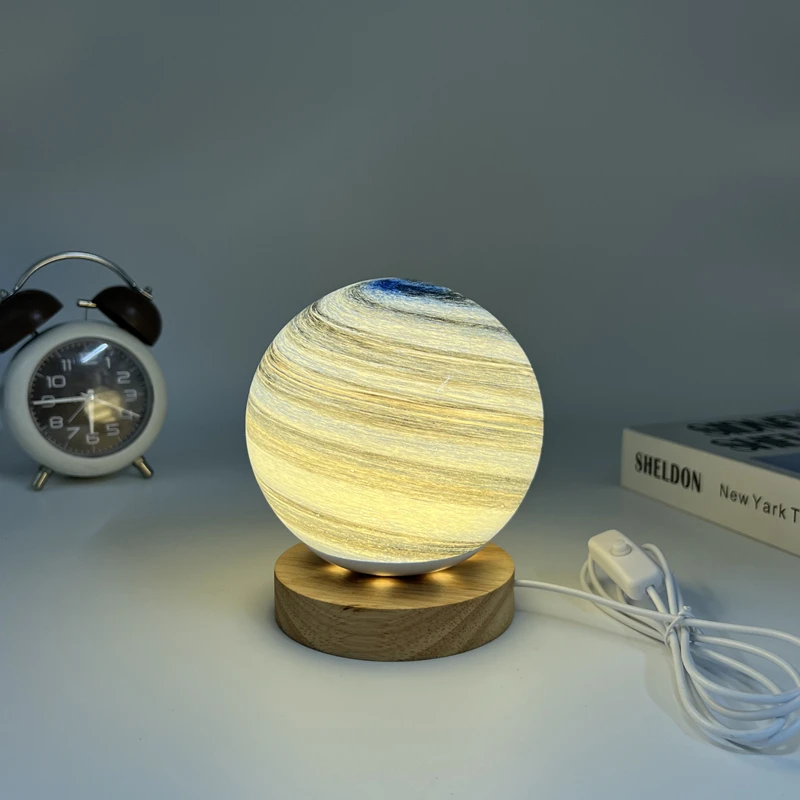 Imagem -05 - Planetary Atmosphere Light For Bedroom Led Mood Lights Decoração para Casa Enfeites de Cabeceira Iluminação Usb