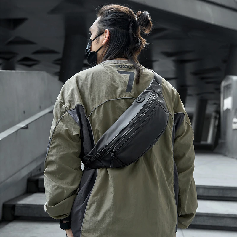 

Мужская водонепроницаемая простая поясная сумка для отдыха и путешествий на открытом воздухе, регулируемая поясная сумка через плечо, мужская спортивная поясная сумка для прогулок и велоспорта