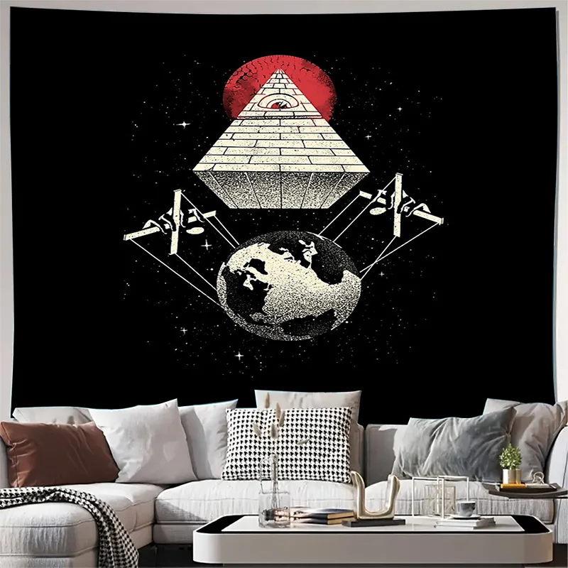 الصوفي نسيج الكون غالاكسي الفضاء السماوية ديكور الجدار الشنق غرفة النوم المنزلية غرفة الجمالية مقسم الفن #1