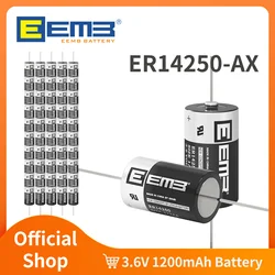 EEMB ER14250-AX 3,6 V 1/2 AA bateria z AX Pin bateria litowa 14250 1200 mAh baterie do licznika wody/gazu alarm czujnik okna