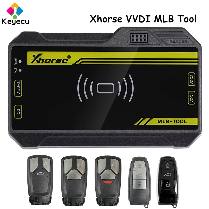 KEYECU Xhorse VVDI MLB Tool P/N: XDMLB0 Key Adapter Work With VVDI2/ VVDI Key Tool Plus for Audi MLB Remote Key for Choose