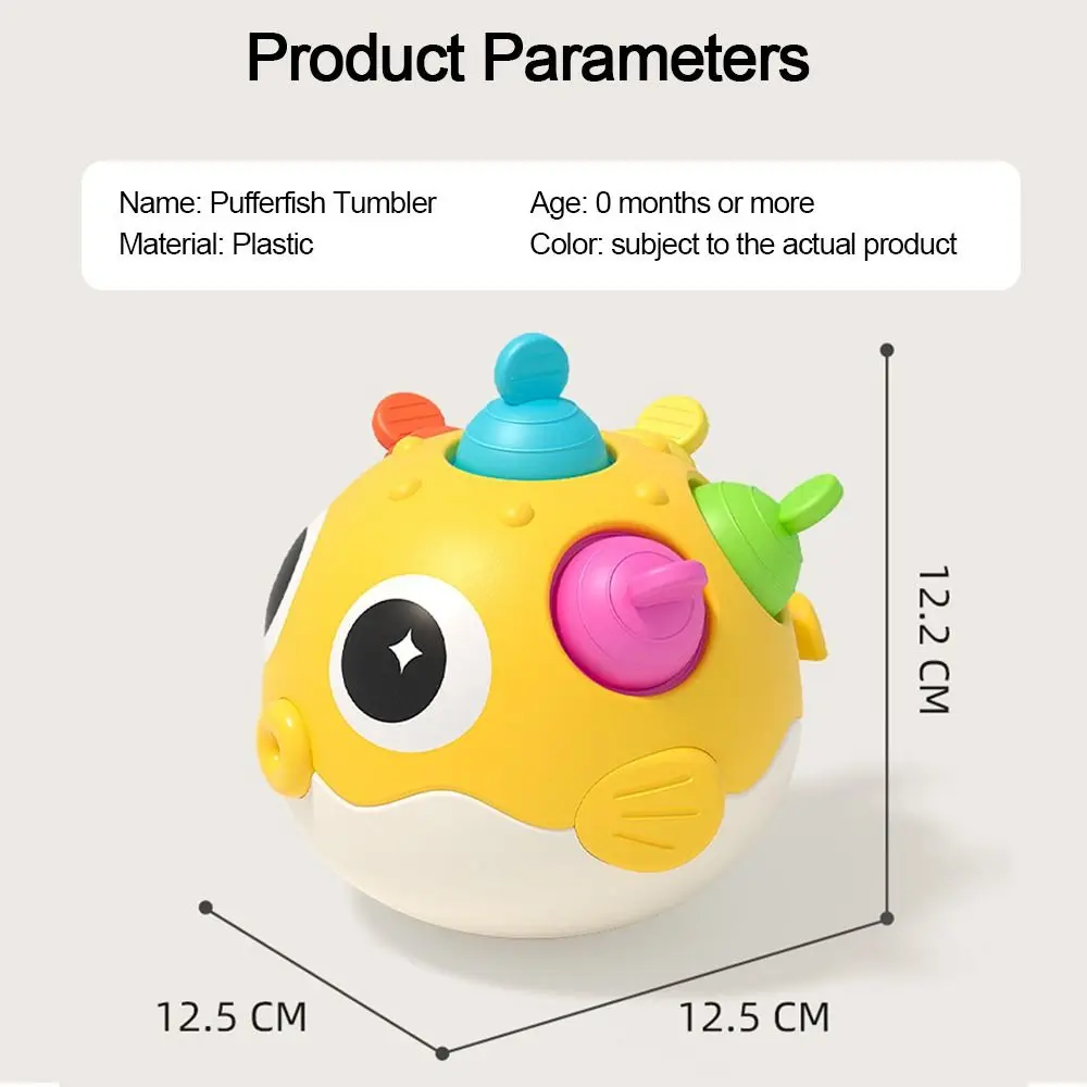 Giocattolo per bambini Roly-poly per addestramento audiovisivo con suoneria, campanello per neonati resistente agli urti, esercizi per le mani