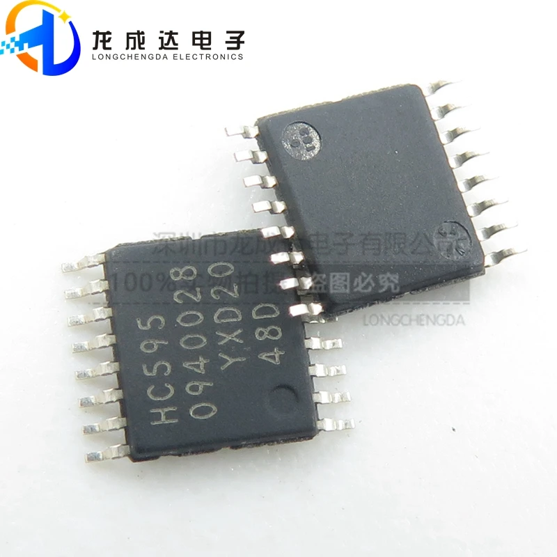 

30pcs original new 74HC595PW, 118 TSSOP-16 8-bit output shift register chip