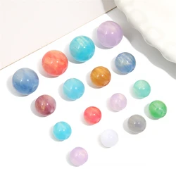 8/10/12mm Handmade Colorful Resin Loose Beads Cat Eye Round Bead for DIY Necklace Bracelet Earring Jewelry Making Accessories