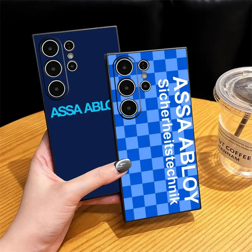 Fashion ins cool design Assa Abloy Phone Case For Samsung Galaxy S26 S25 S24 S23 S22 S21 Plus Ultra Fold A Soft Black