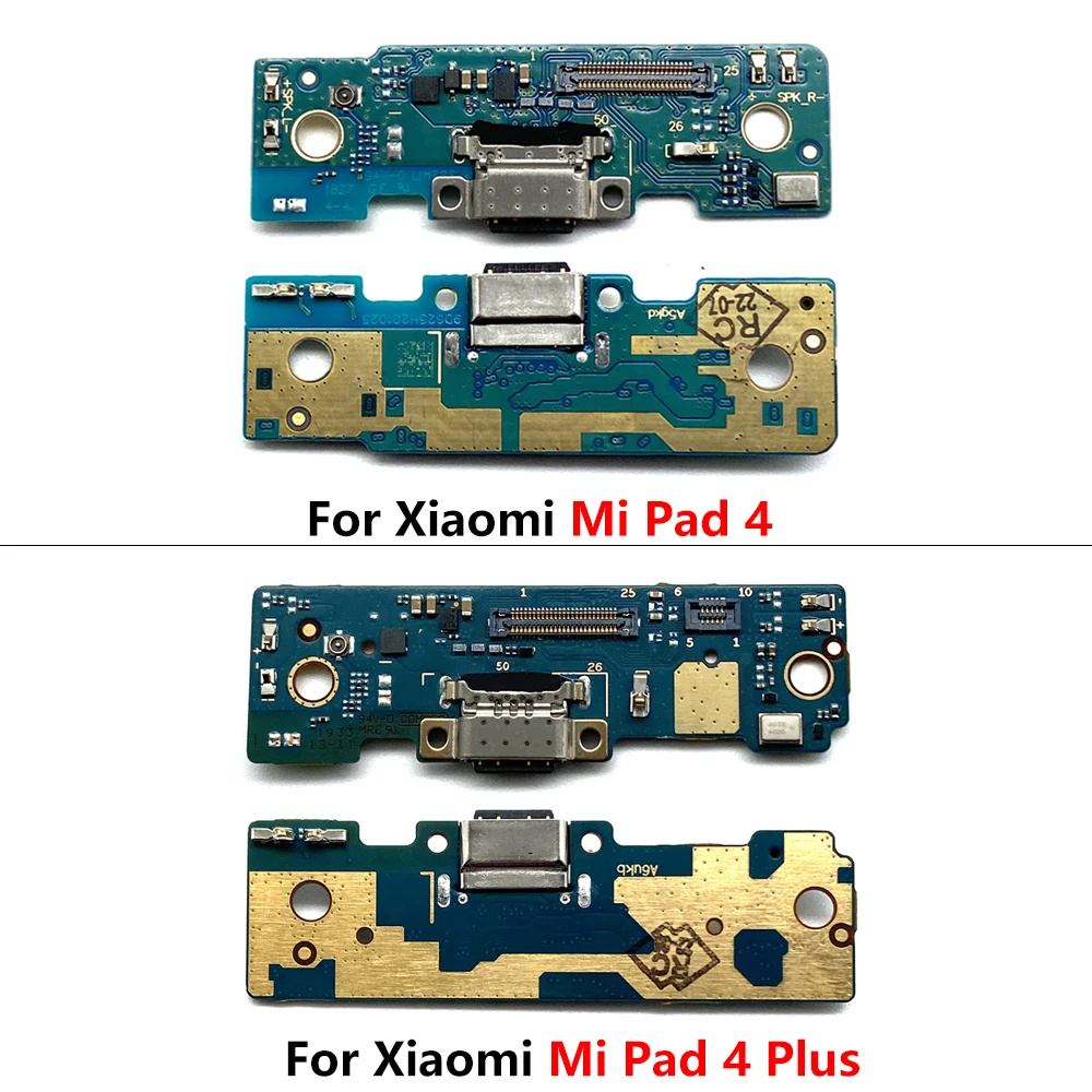 5Pcs，USB Port Charger Dock Plug Connector Charging Board Flex Cable Microphone For Xiaomi Mi Pad 4 Plus Pad 4