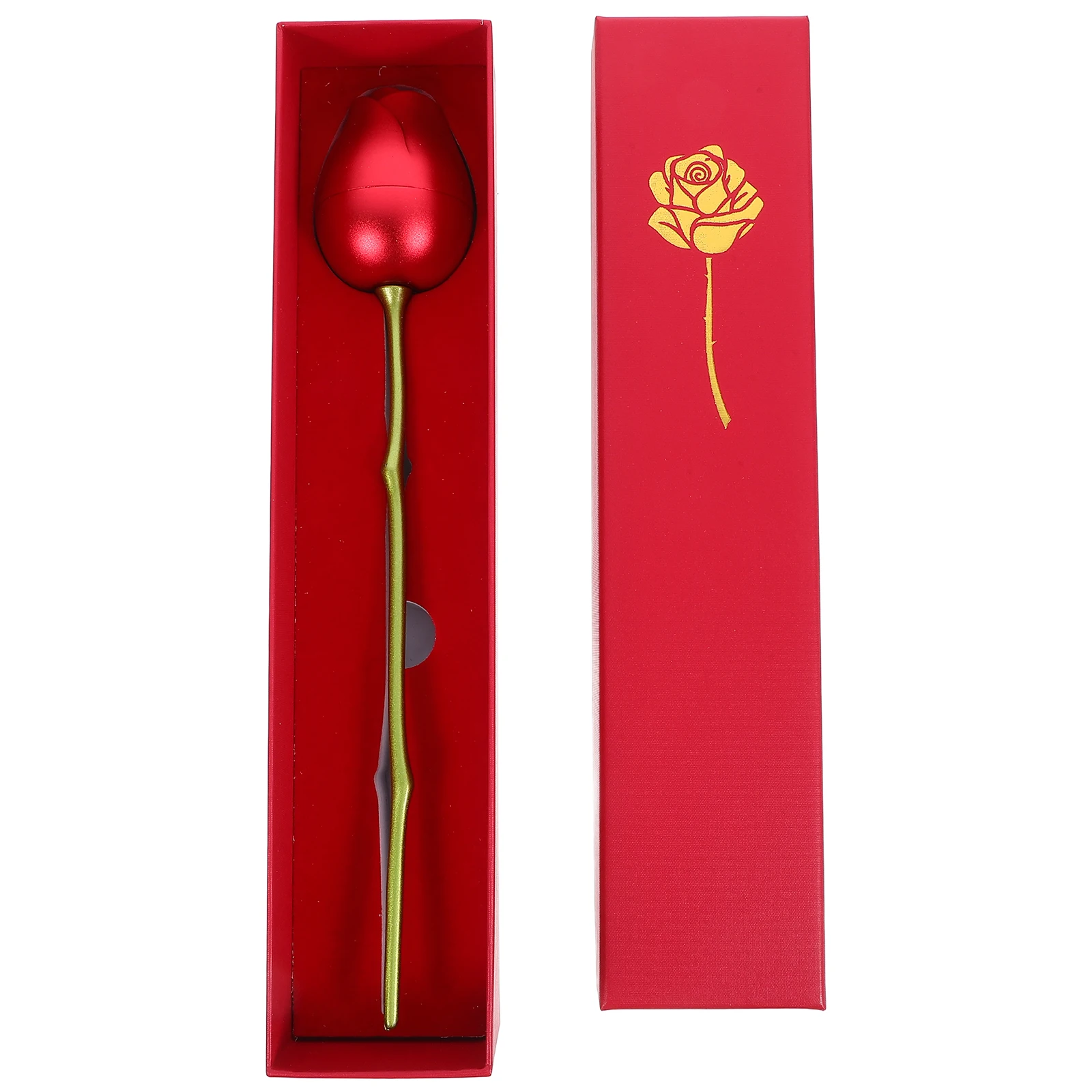 

Rose Shape Box Metal Proposal Jewelry Box Necklace Ring Case Creative Storage Container Red Proposal Engagement Wedding